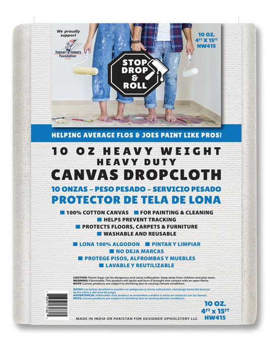 Canvas Drop Cloths | Heavy Weight | 10 Oz. | Protective Tarp