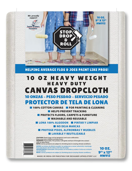 Canvas Drop Cloths | Heavy Weight | 10 Oz. | Protective Tarp