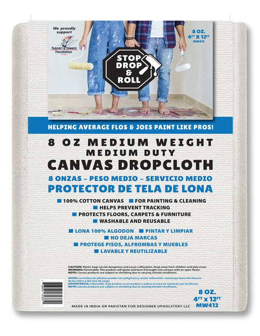 Canvas Drop Cloths | Medium Weight | 8 oz. | Protective Tarp