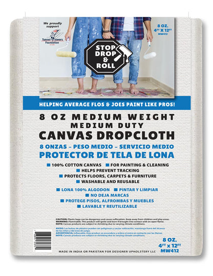 Canvas Drop Cloths | Medium Weight | 8 oz. | Protective Tarp
